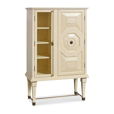 Maitland Smith Art Bar Cabinet White