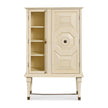 Maitland Smith Art Bar Cabinet White