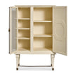 Maitland Smith Art Bar Cabinet White