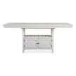 Magnussen Home Heron Cove Chalk White And Dovetail Grey Extendable Counter Height Dining Table
