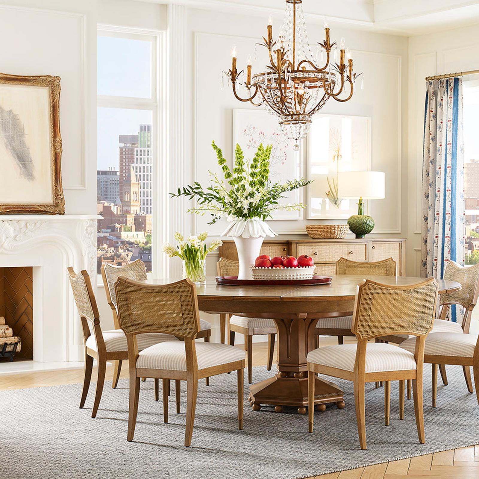 Woodbridge Furniture Powers Cane Side Chair