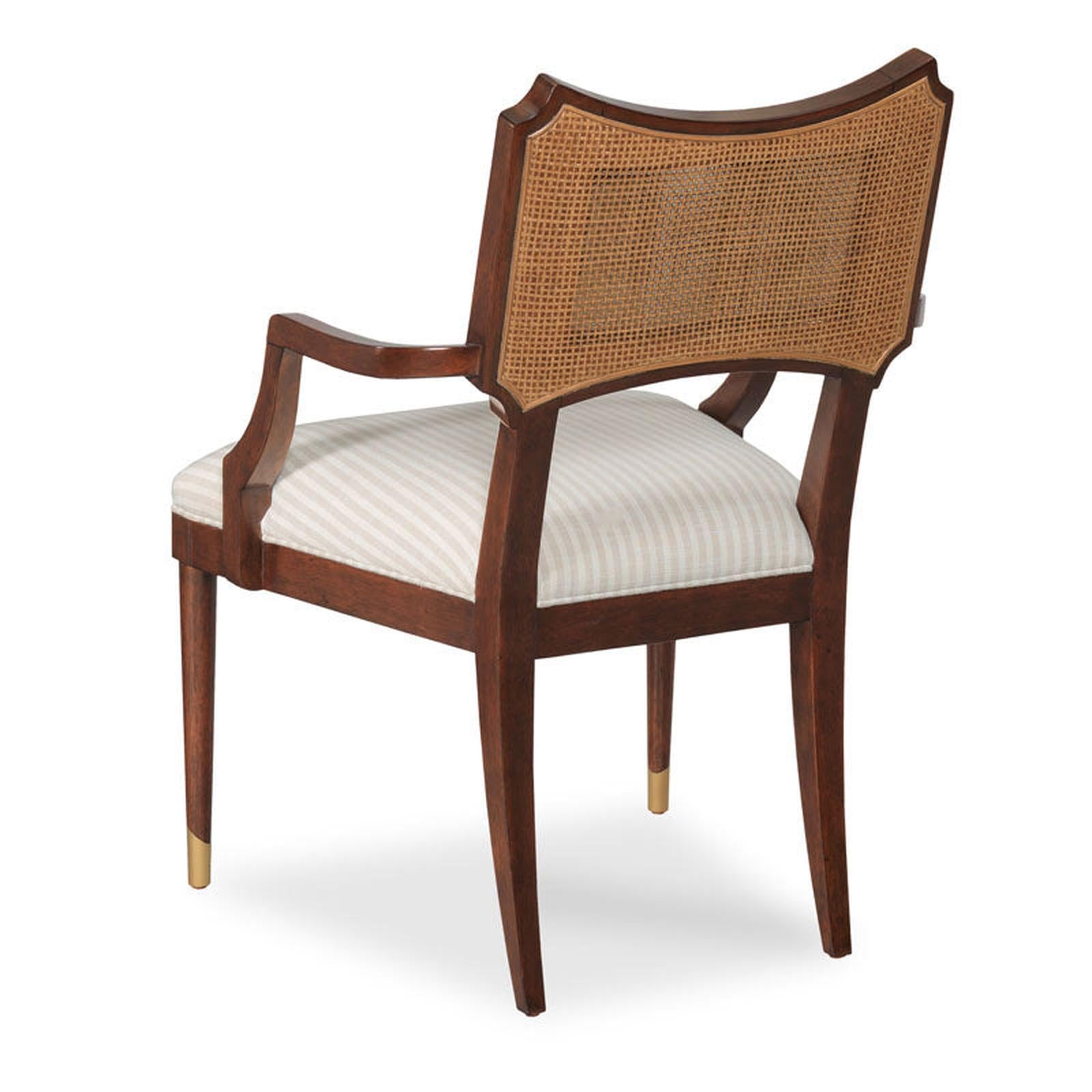 Woodbridge Furniture Powers Cane Arm Chair