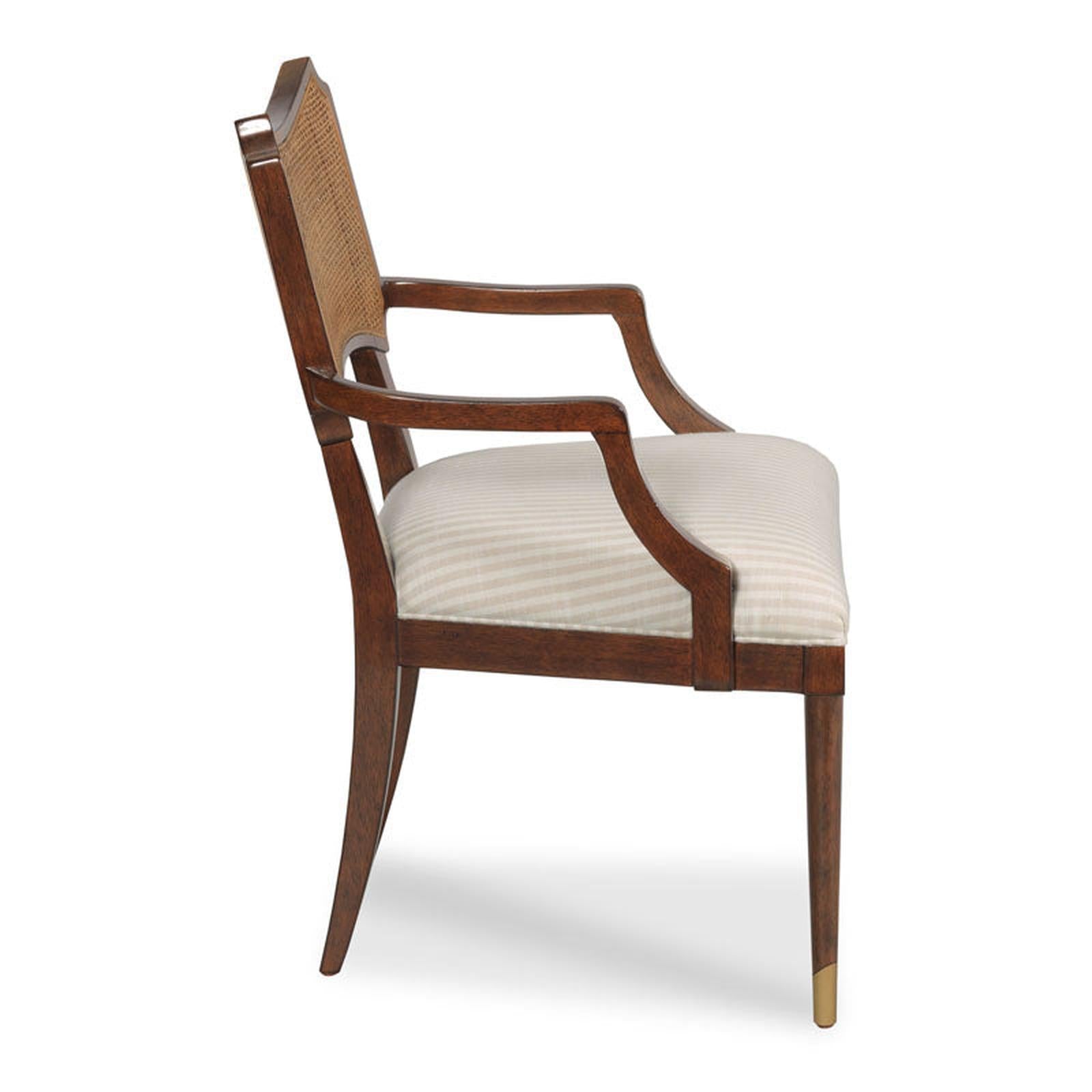 Woodbridge Furniture Powers Cane Arm Chair