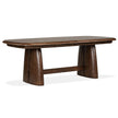 Magnussen Home Belville Chestnut Brown Extendable Trestle Dining Table