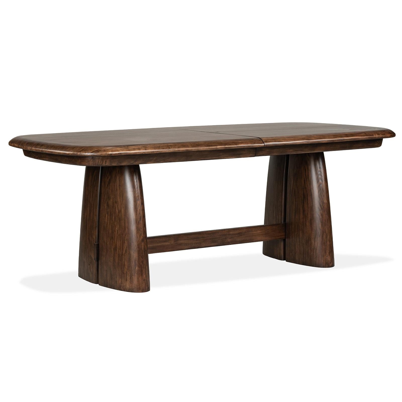 Magnussen Home Belville Chestnut Brown Extendable Trestle Dining Table