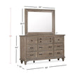 Magnussen Home Lancaster Dovetail Grey Drawer Dresser