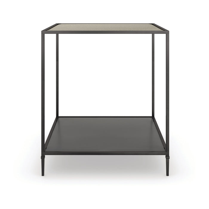 Caracole Classic Smoulder Square End Table