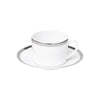 Christofle Malmaison Gilded Porcelain Tea Cup and Saucer