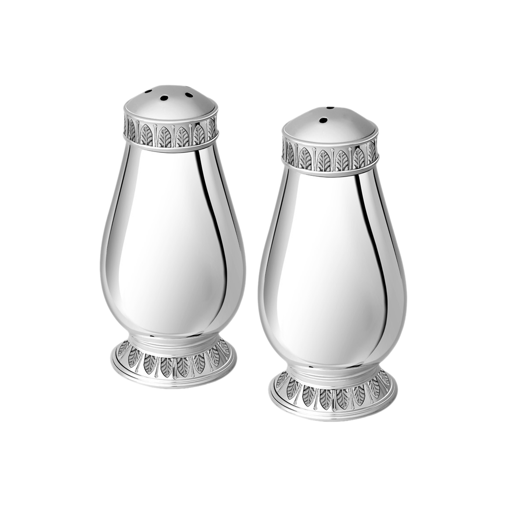 Christofle Malmaison Silver-Plated Salt & Pepper Shaker Set