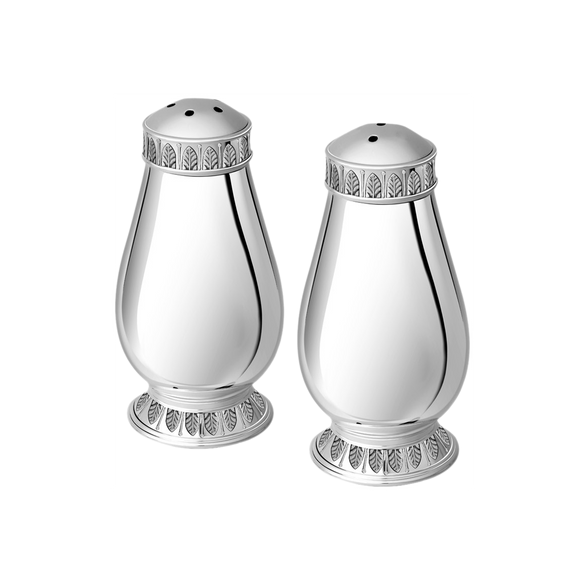 Christofle Malmaison Silver-Plated Salt & Pepper Shaker Set