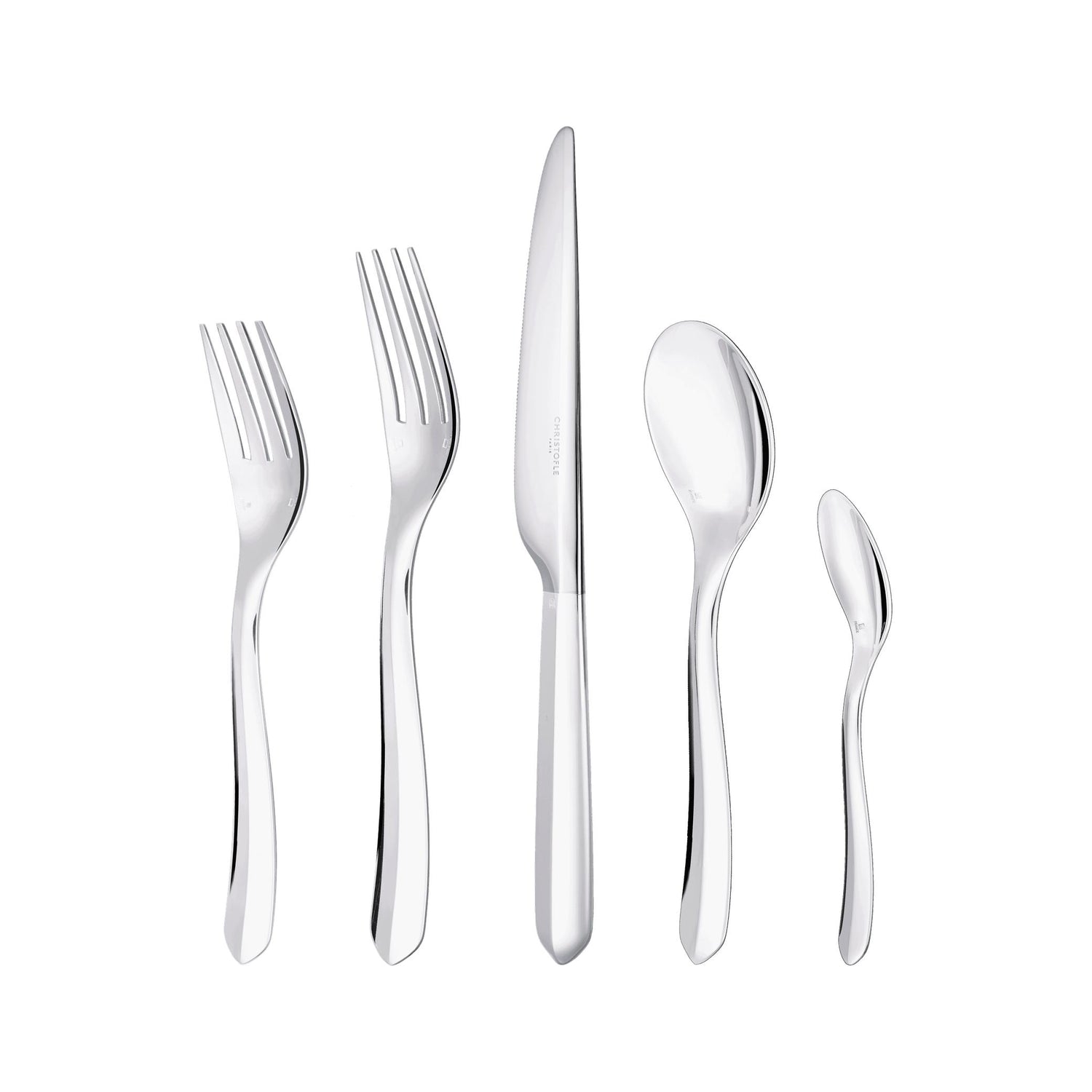 Christofle Infini Christofle 5-Piece Silver-Plated Flatware Set