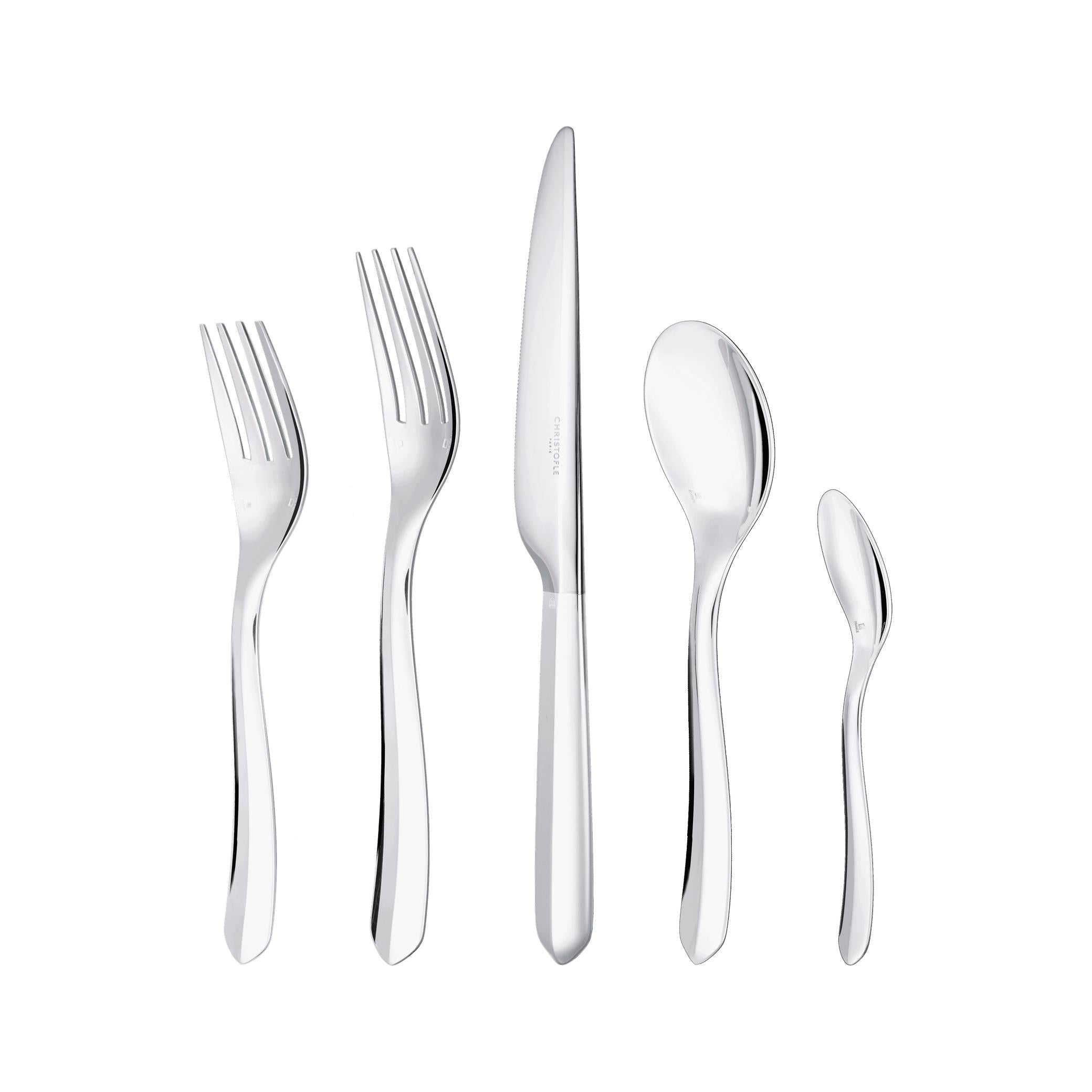 Christofle Infini Christofle 5-Piece Silver-Plated Flatware Set