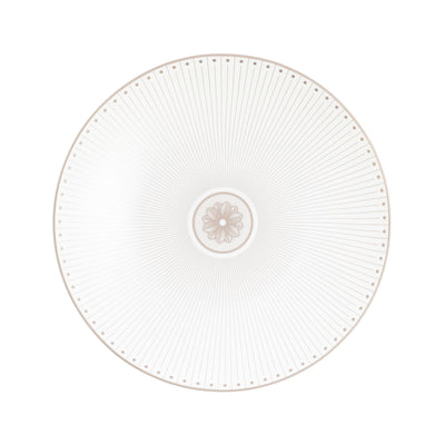 Christofle Malmaison Impériale Porcelain Dessert/Luncheon/Salad Plate Platinium Finish
