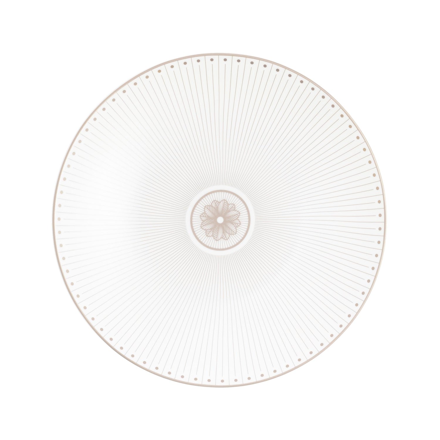 Christofle Malmaison Impériale Porcelain Dessert/Luncheon/Salad Plate Platinium Finish