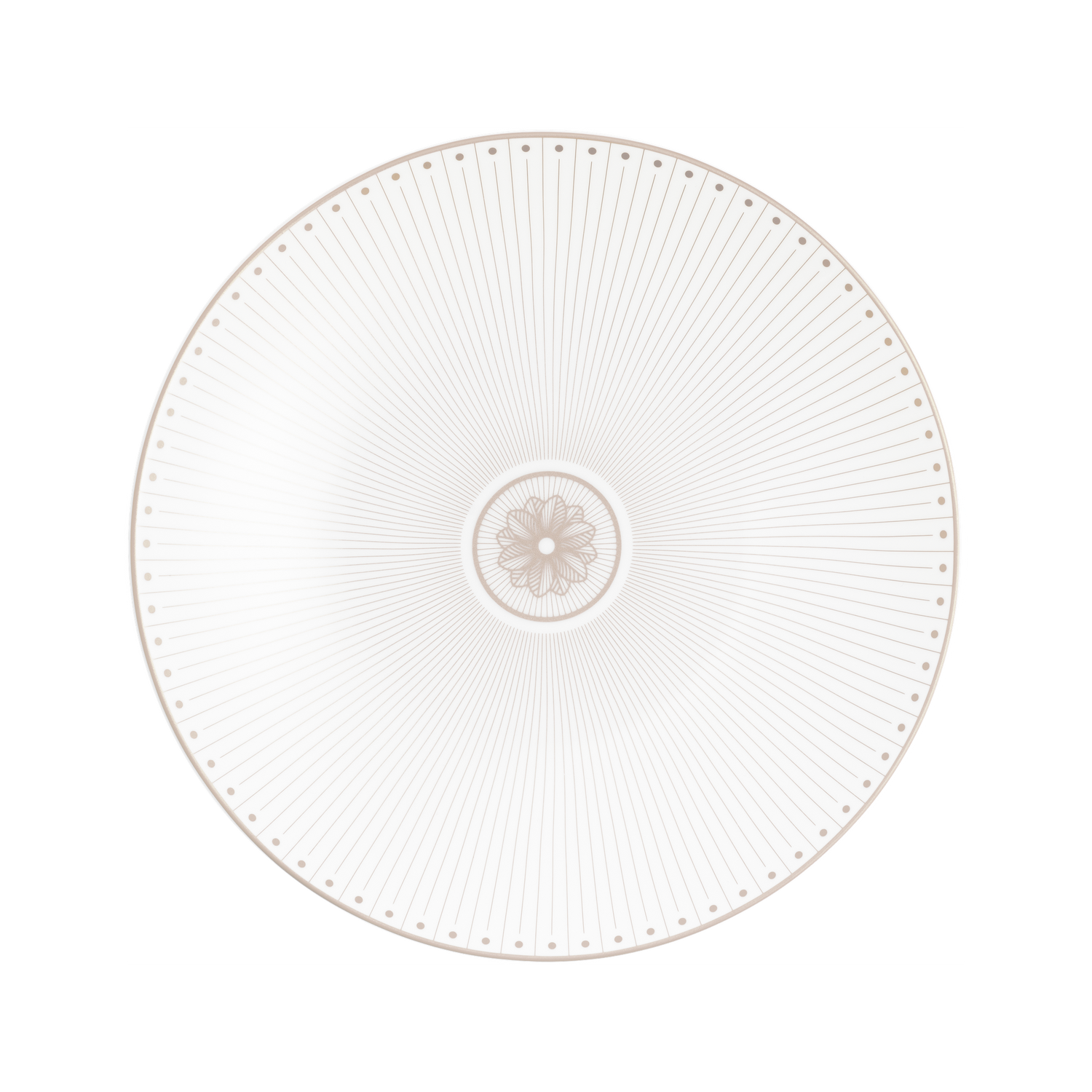 Christofle Malmaison Impériale Porcelain Dessert/Luncheon/Salad Plate Platinium Finish