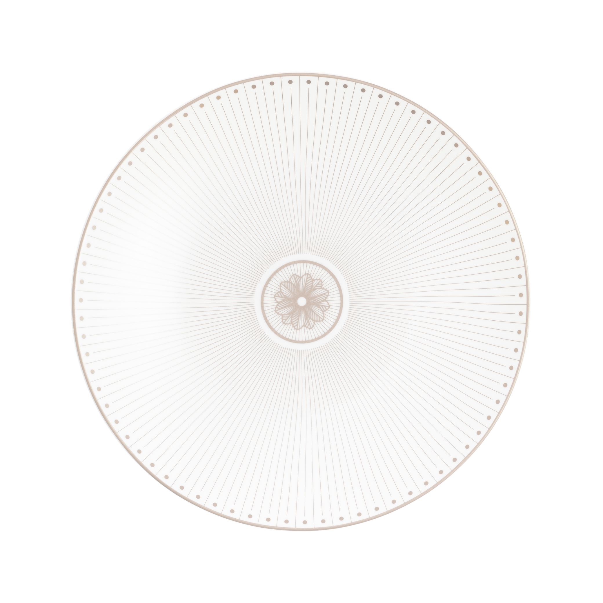 Christofle Malmaison Impériale Porcelain Dessert/Luncheon/Salad Plate Platinium Finish