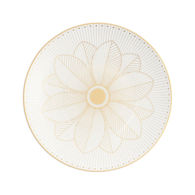 Christofle Malmaison Impériale Porcelain Bread Plate Gold Finish