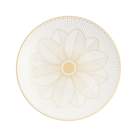 Christofle Malmaison Impériale Porcelain Bread Plate Gold Finish