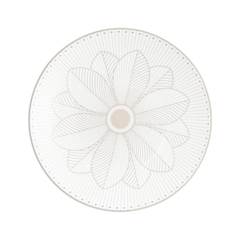 Christofle Malmaison Impériale Porcelain Bread Plate Platinium Finish