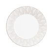 Christofle Malmaison Impériale Porcelain Dinner plate Platinium Finish