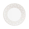 Christofle Malmaison Impériale Porcelain Dinner plate Platinium Finish