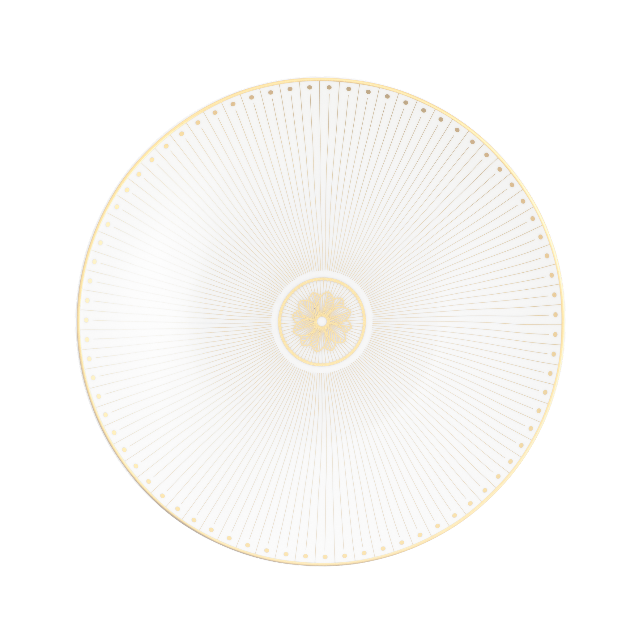 Christofle Malmaison Impériale Dessert Plate Porcelain Gold