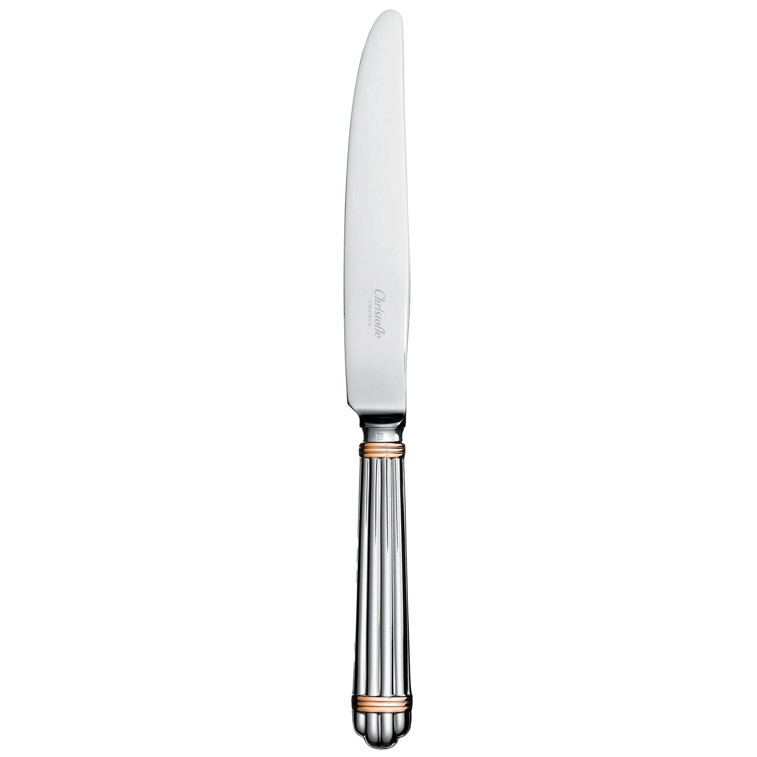 Christofle Aria Silver Plated Gold Accents Dinner Knife