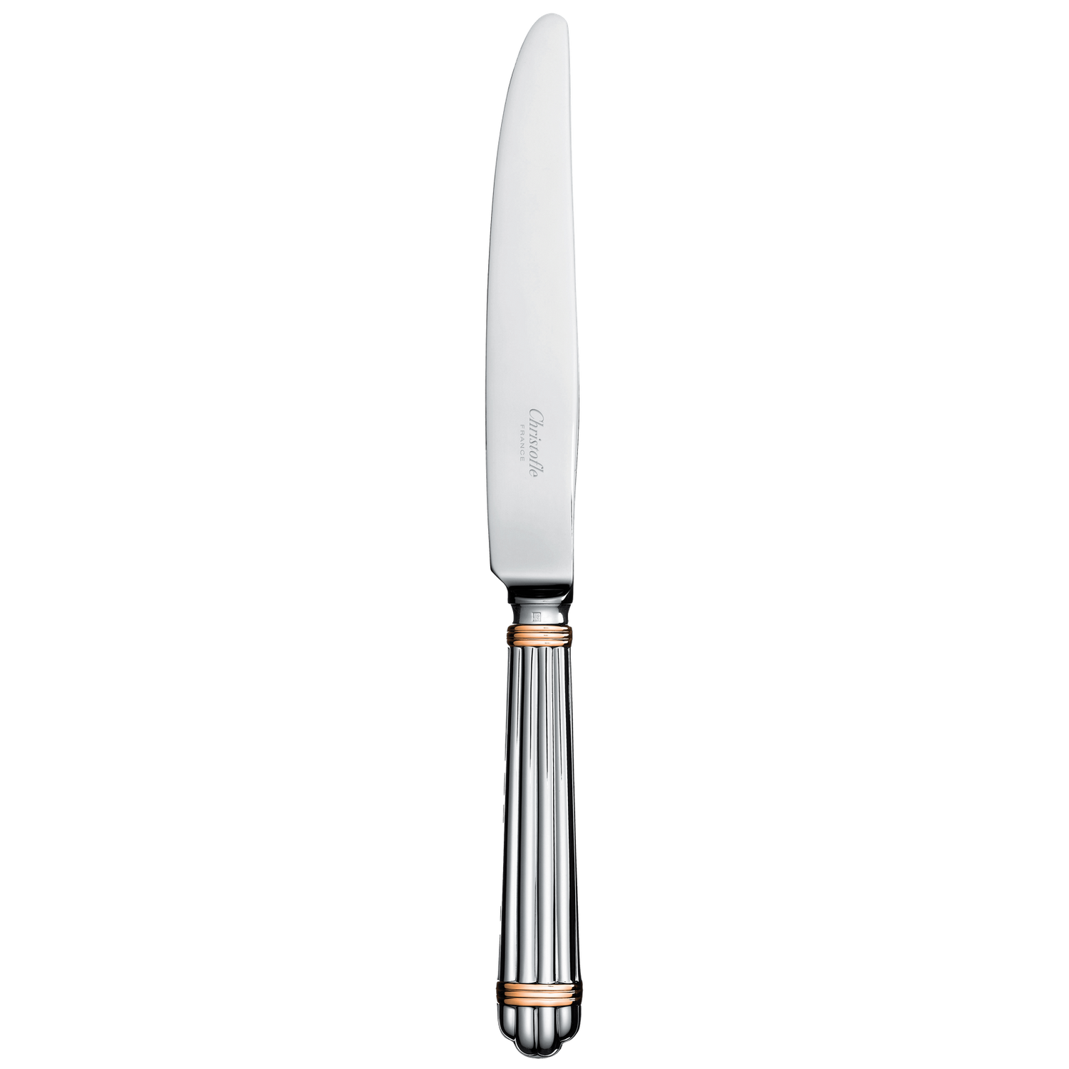 Christofle Aria Silver Plated Gold Accents Dinner Knife