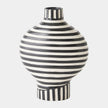 Global Views Black White Colbert Vase