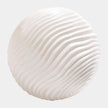 Global Views Matte White Varenne Sphere