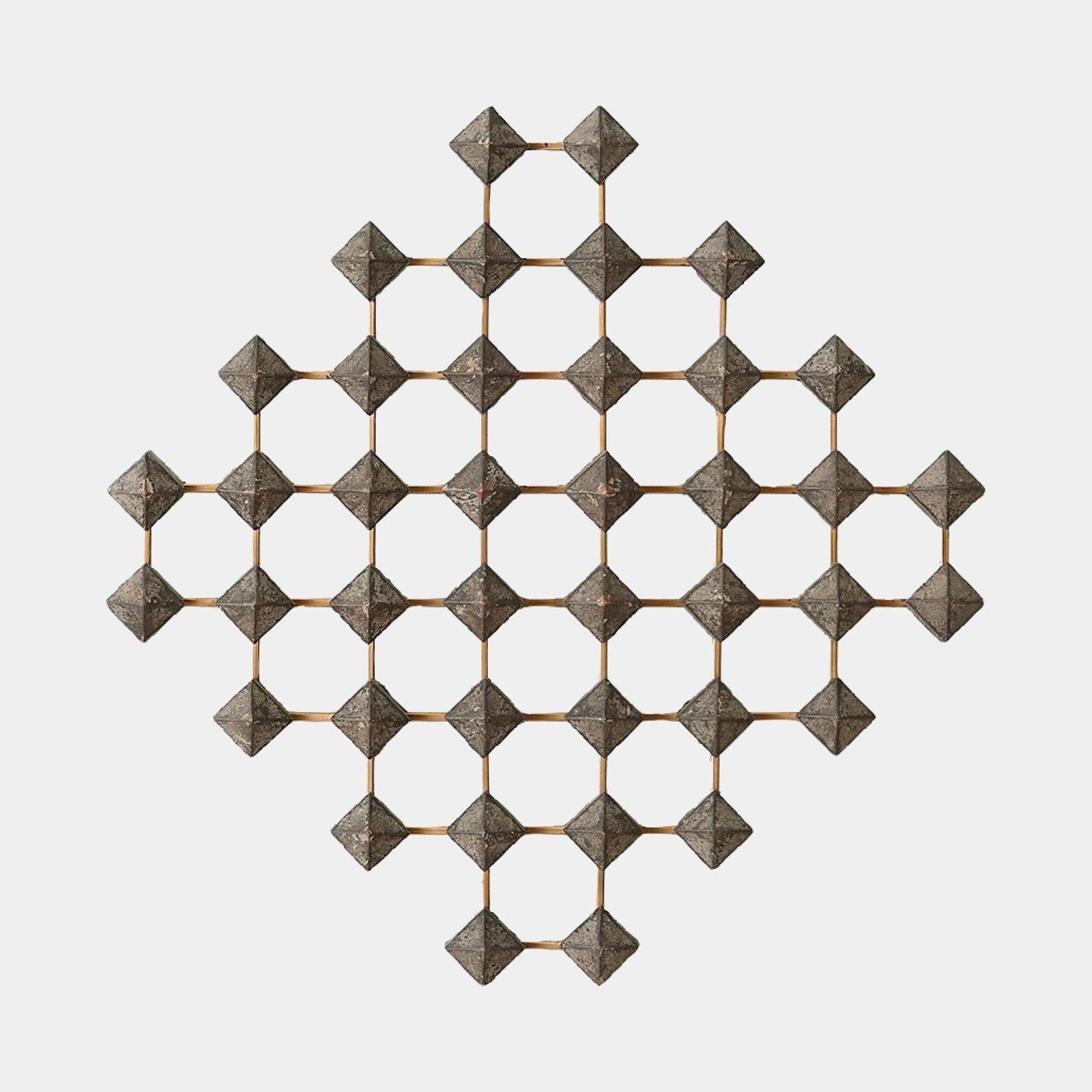 Global Views Wood Brass Ramus Wall Art