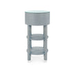 Villa & House Claudette Round Side Table with Glass Top