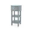 Villa & House Claudette Round Side Table with Glass Top
