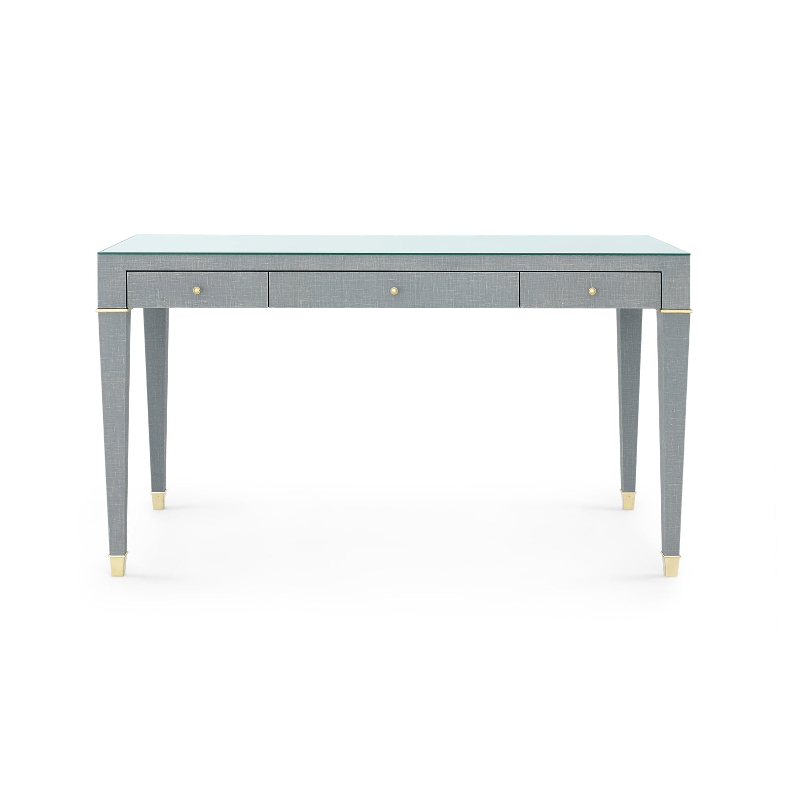 Villa & House Claudette Desk with Glass Top