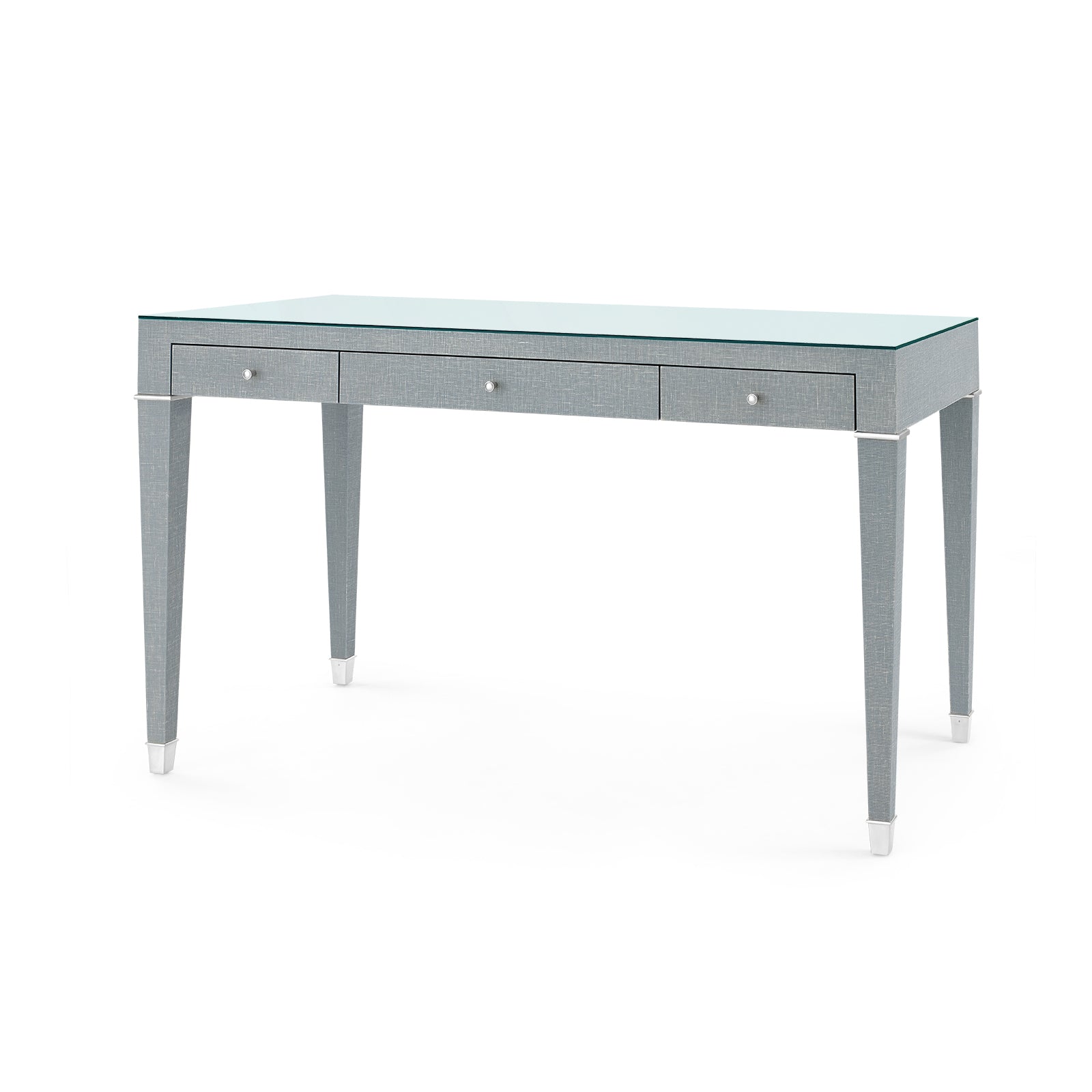 Villa & House Claudette Desk with Glass Top