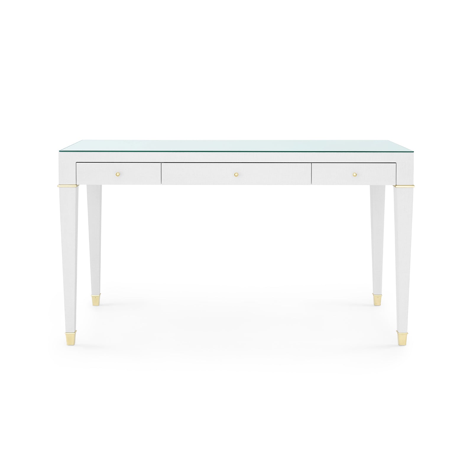 Villa & House Claudette Desk with Glass Top