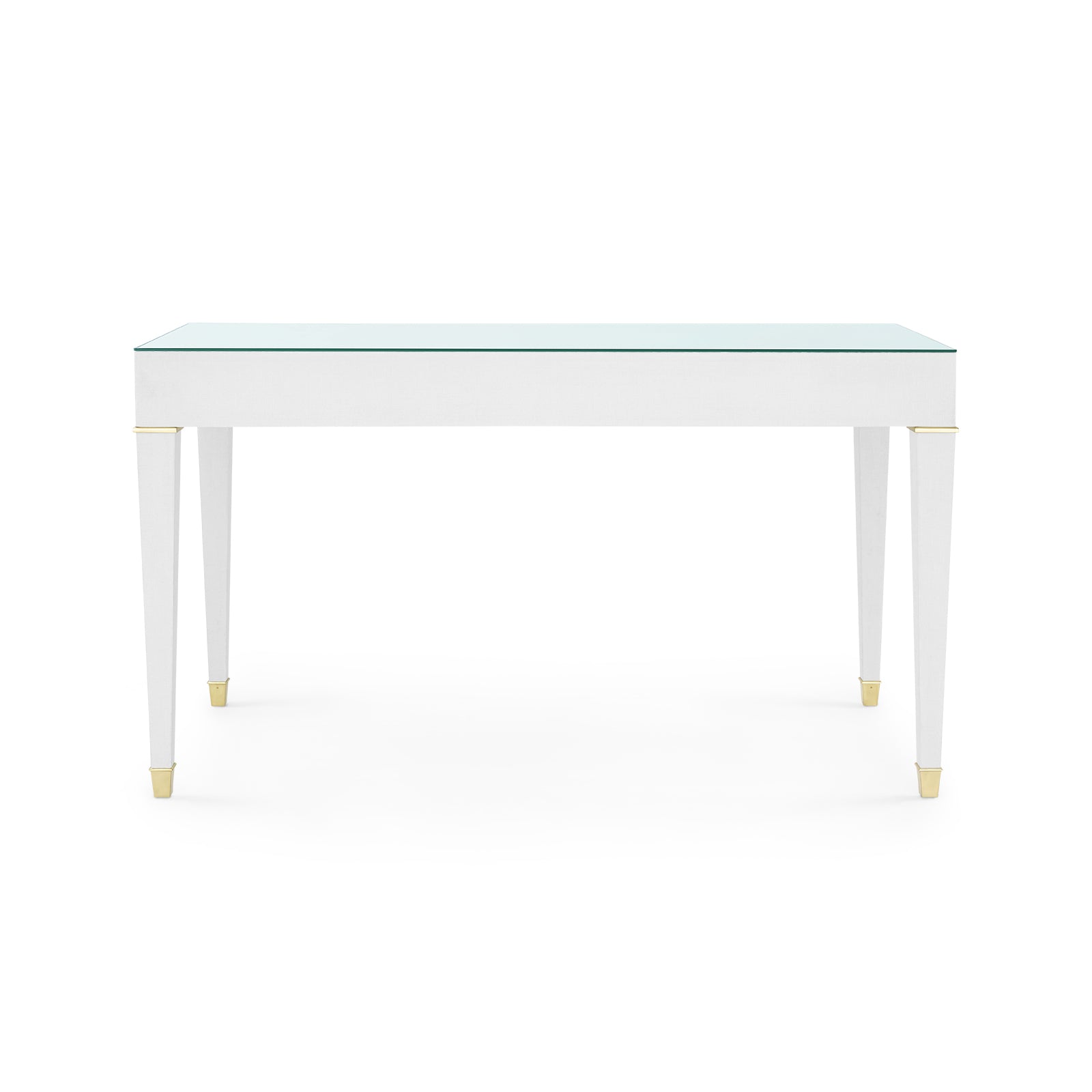 Villa & House Claudette Desk with Glass Top