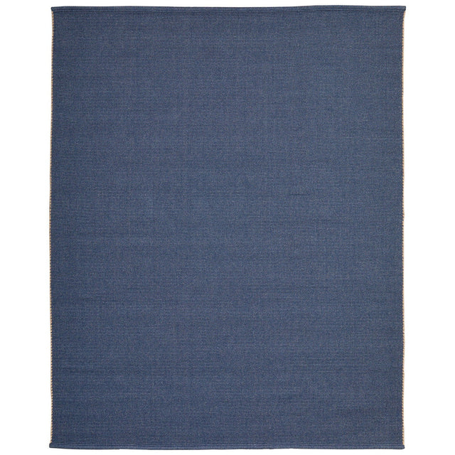 Feizy Theo 0827F Modern Solid in Blue/Tan