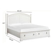 Magnussen Home Kingston Whisper White & Cerused Nutmeg Bed