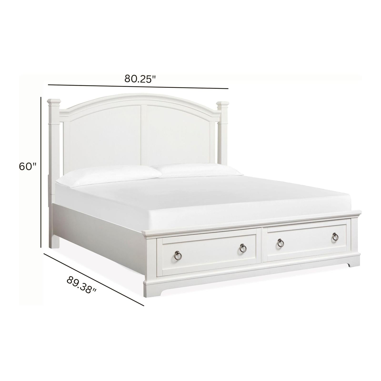 Magnussen Home Kingston Whisper White & Cerused Nutmeg Bed