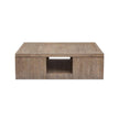 Magnussen Home Conway Spiced Brown Square Cocktail Table With Casters