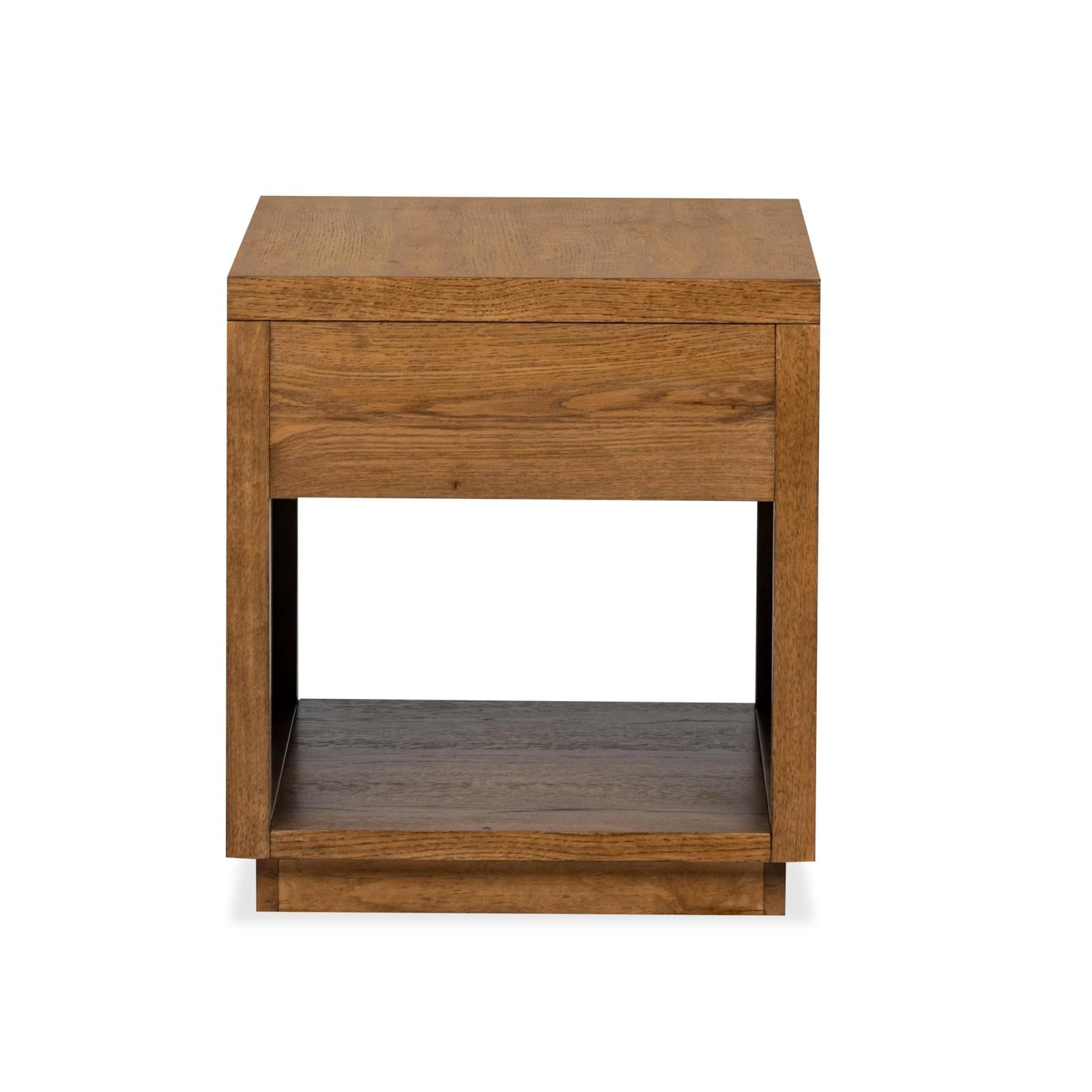 Magnussen Home Marcel Brown Drawer End Table