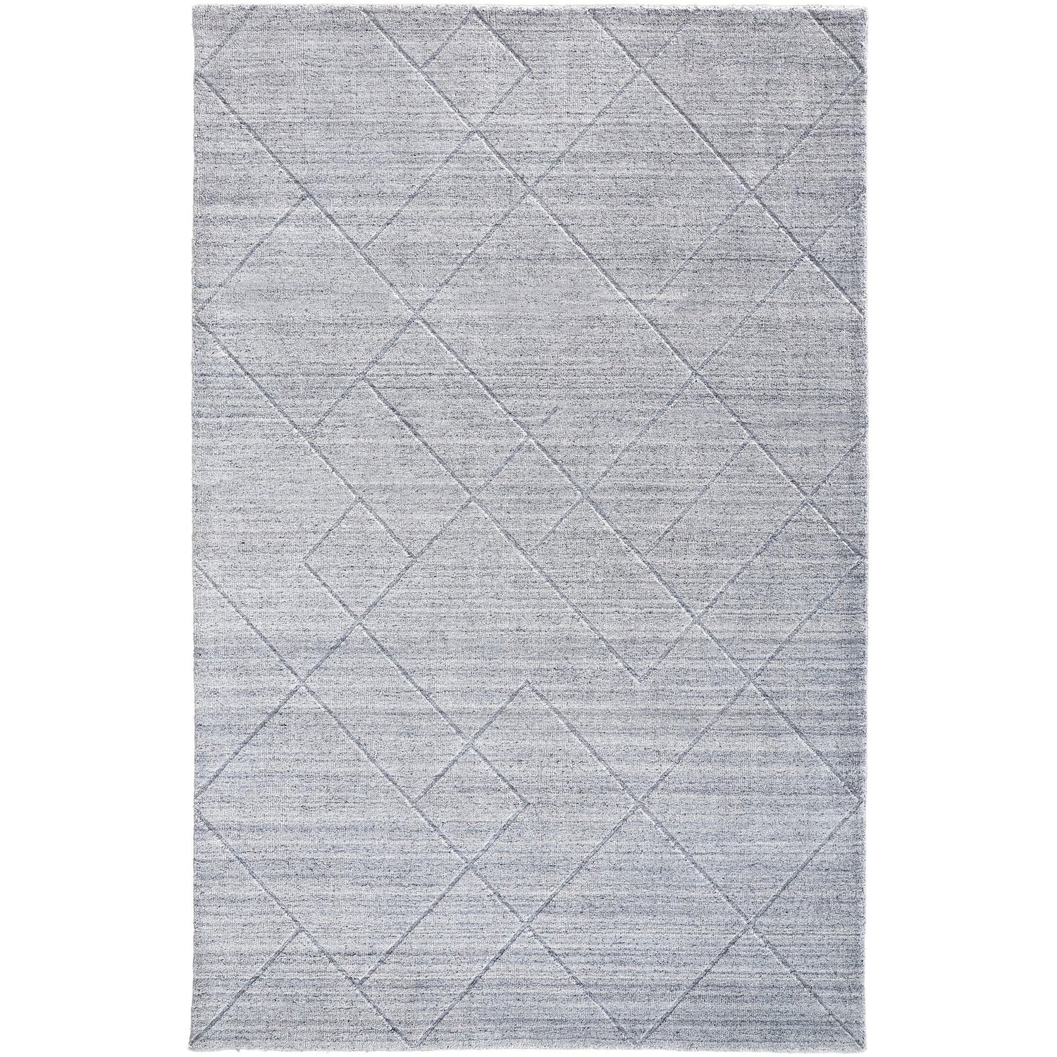 Feizy Redford 8848F Transitional Solid in Gray/Silver