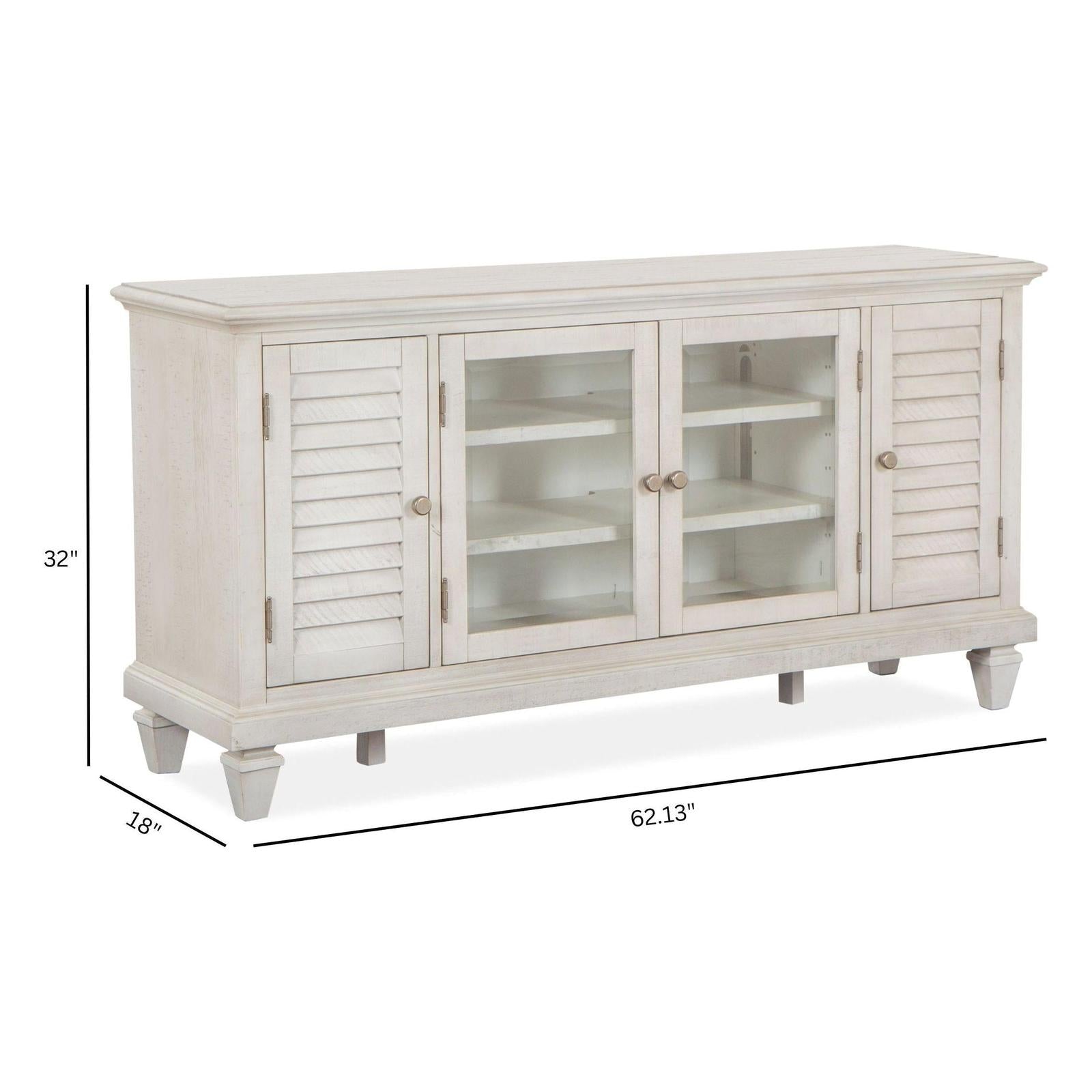 Magnussen Home Newport Alabaster Console