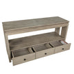 Magnussen Home Conrad Stone Harbor Grey Rectangular Sofa Table