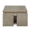 Magnussen Home Conrad Stone Harbor Grey Rectangular Lift Top Storage Cocktail Table With Casters