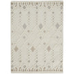 Feizy Anica 8011F Transitional Trellis & Lattice Rug in Ivory/Tan/Silver