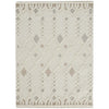 Feizy Anica 8011F Transitional Trellis & Lattice Rug in Ivory/Tan/Silver