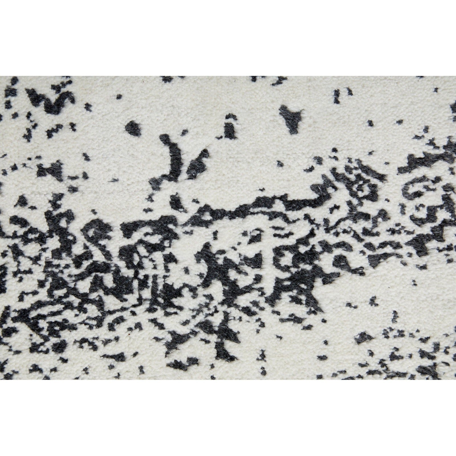Feizy Coda 8928F Modern Abstract Rug in Black/White