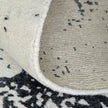 Feizy Coda 8928F Modern Abstract Rug in Black/White